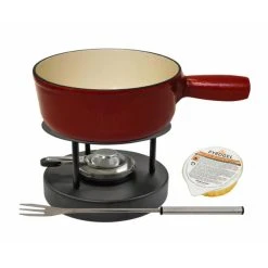 Nouveau ???? Heidi Cheese Line Cheese Line Set Noir/rouge - Kit De Fondue ????