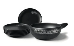 Acheter ✨ Stöckli Service à Fondue Au Fromage Remontée Mécanique Alpine 7 Pièce/s, Noir - Kit De Fondue ????