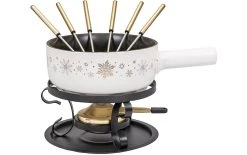 Meilleure vente ???? Kadastar Service à Fondue Au Fromage Sparkling Wint E22 9 Pièce/s, Noir/Blanc - Kit De Fondue ✨